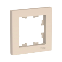 Купить Рамка "ATLASDESIGN" 1 местн. универс., бежевый (1/45/270) "SCHNEIDER"