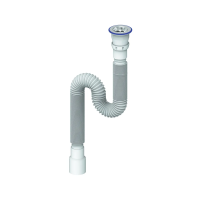 Купить Сифон гофр. 1500 мм с прикруч. выпуском 1 1/2" D 40 мм (1/50) "UNICORN" D240