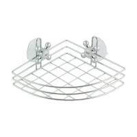 Купить Полка для ванной угловая на присосках 17,6*17,6*9,8 см (1/24) "Рыжий кот" SPOT-BH-06