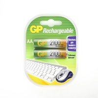 Купить Аккумулятор GP RECHARGEABLE 210AAHC-2DECRC2  тип аа, 2100 мач (2 шт. в блистере) (1/10/100)