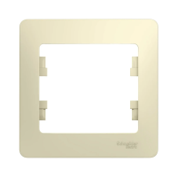 Купить Рамка "GLOSSA" 1 местн. универс., бежевый (1/45/270) "SCHNEIDER"