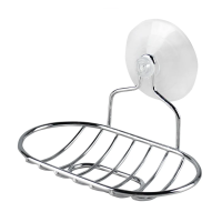 Купить Мыльница на присоске овальная хром. (1/10) "Рыжий кот" W2732