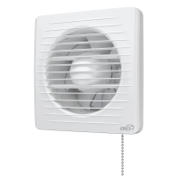 Купить Вентилятор ERA 5C-02 осевой с обратным клапаном и тяговым выключателем D125 (1/18) "Эра"