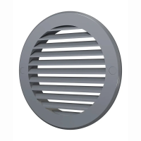 Купить Решетка вентиляционная круглая D 186 мм с фланцем D150 (1/35) "Эра" 15ркн сер