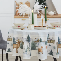 Купить Скатерть "Этель" FOREST ANIMALS D=215 см (1) 7319016