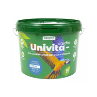 Краска в/д интерьерная моющаяся полумат. "UNIVITA STUDIO PRIME I" база а 9 л (1) основит
