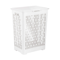Купить Корзина для белья прямоуг. 45 л "Матрица" (белая) (1/4) "Альтернатива" м7484