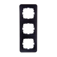 Купить Рамка "KARINA LIFE" 3-х местн. вертикальная, черный бархат (1/10/120) "LEZARD" 708-4200-153