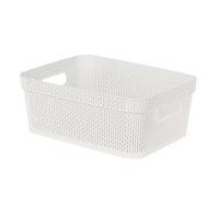 Купить Корзина "AJUR" с ручками 11 л 36,5*27*14,1 см (белое облако) (1/16) "KEEPLEX" KL411410048