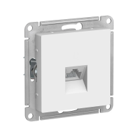 Купить Розетка компьютерная "ATLASDESIGN" 1 местн. RJ45 (механизм) белый (1/10/60) "SCHNEIDER"