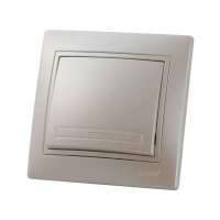 Купить Выключатель "MIRA" 1 кл., жемчужно-белый (1/10/120) "LEZARD" 701-3030-100