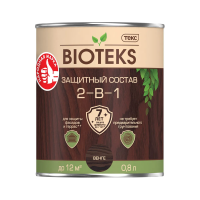 Биотекс венге  0,8 л (1/14) защитный состав  2 в 1 текс