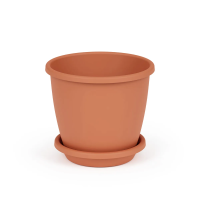 Купить Горшок для цветов "Афина" 2,2 л (коричневый) (1/22) "Альтернатива" м6522