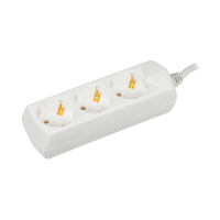 Купить Удлинитель с заземл. 3 розетки, 2P+PE/1,5 м 3*1 мм, 10а (1/60) "GENERICA"