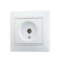 Купить Розетка телевизионная "MIRA" проходная, белый (1/10/120) "LEZARD" 701-0202-129