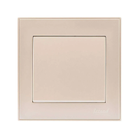 Купить Выключатель "RAIN" 1 кл., кремовый (1/10/120) "LEZARD" 703-0303-100