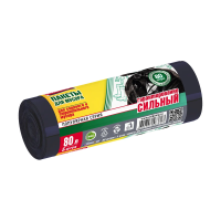 Купить Пакеты для садового и строительного мусора "POPULAR"  80 л, 5 шт. (черные) 31 мкм (1/25) "AVIKOMP"