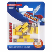 Купить Клеммы плоские изолир. "Гнездо" рпи-м 6.0-(6.3) 7,4 мм упак. 10 шт. (1/10) "REXANT" 06-0391-A