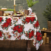 Купить Скатерть "Доляна" новогодние украшения 110*145 см (1) 7731132