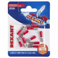 Купить Клеммы плоские изолир. "Гнездо" рпи-м 1.5-(4.8) 5,6 мм упак. 10 шт. (1/10) "REXANT" 06-0386-A