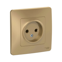 Купить Розетка "BLANCA" 1 местн. 16а, титан (1/10/20) "SCHNEIDER"