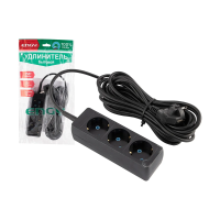 Купить Удлинитель "ENGY гранд"  7 м, 3 розетки с заземл. (пвс 3 х 0,75). черный (1/25)