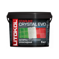 Купить Затирка эпоксидная 2-х комп. "STARLIKE EVO" S.700 CRYSTAL, ведро 5 кг (1) LITOKOL Купить Затирка эпоксидная 2-х комп. "STARLIKE EVO" S.700 CRYSTAL, ведро 5 кг (1) LITOKOL