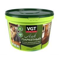 Лак акриловый паркетный глянц.  9 кг (1)  "Вгт"