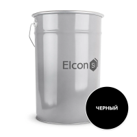 Грунт-эмаль по ржавчине 3 в 1 черная 25 кг (1) "ELCON"