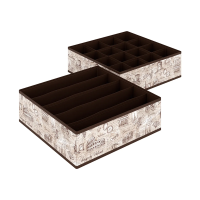 Купить Органайзеры для белья "TRAVELLING" 32*32*10 см (набор 2 шт.) (1/24) "VALIANT" TC-S16S5