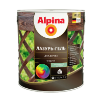 Лазурь-гель деревозащитная прозрачная  2,5 л (1/4) "ALPINA"