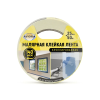 Купить Скотч малярный 25 мм х 50 м (1/36) "AVIORA" 304-007