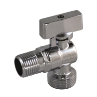 Купить Кран шаровой для быт. прибор. угл. 1/2"х3/4" удлин. наруж/наруж, бабочка, отраж. (1/100) "Стм"