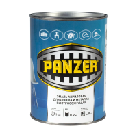 Эмаль акриловая полуглянцевая красная 0,9 кг (1/14) "PANZER"