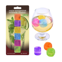 Купить Охладитель для напитков "Кубики" 6 шт. (1/12/96) "Мультидом" DH13-99