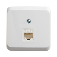 Купить Розетка компьютерная открыт. уст. "Этюд" 1 местн. RJ45, белый (1/17/136) "SCHNEIDER"