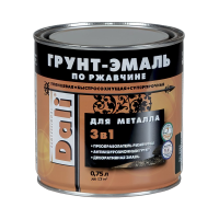 Грунт-эмаль по ржавчине DALI 3в1 глянцевая 0,75л  Винно-Красный 45807