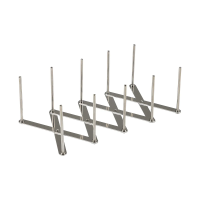 Купить Подставка для хранения крышек "SKANDI" раздвижная нержав. (1/20/100) "MALLONY"