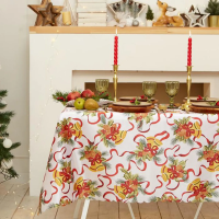 Купить Скатерть "Доляна" новогодние колокольчики 110*145 см (1) 7043394