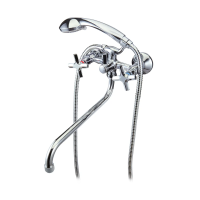 Купить Смеситель для ванн "PROMOTION"  LM6051C  длинный круглый излив, двухвентильный (1/10) "LEMARK"