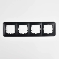 Купить Рамка "KARINA LIFE" 4-х местн. горизонтальная, черный бархат (1/10/120) "LEZARD" 708-4200-149