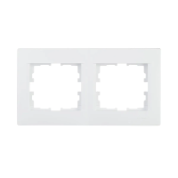 Купить Рамка "KARINA" 2-х местн. горизонтальная, белый (1/10/120) "LEZARD" 707-0200-147