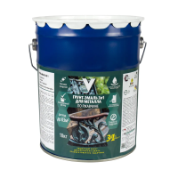 Грунт- эмаль по ржавчине 3 в 1 белая 10 кг (1) "V"