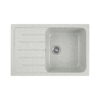 Купить Мойка для кухни врезная искусств. камень GRS-76-310 с крылом 750*490 мм серая (1) "GREENSTONE"