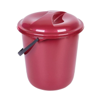 Купить Ведро "ROCK'N'ROLL" 12 л с крышкой (бордо) (1/18) "SPIN&CLEAN" SV4077бр