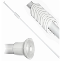 Купить Штанга для ванной раздвижная 280 см, с кольцами (белый) (1/25) "Виолет"