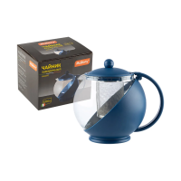 Купить Чайник завар. стекло "VARIATO" 1,2 л  пластик. корпус, фильтр нержав. (1/12) "MALLONY"