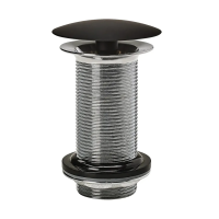 Купить Клапан донный "FREE FLOW" латунный 1 1/4", D=63 мм без перелива, L100 мм (черный) (1/20) "WIRQUIN"