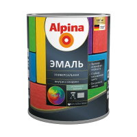 Эмаль алкидная универс. шелковисто-матовая база 3 (бесцветная) 0,64 л (1/6) "ALPINA"