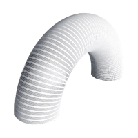 Купить Канал алюм. гофрированный D-150 мм, L до 3 м белый (1/8) "DICITI"